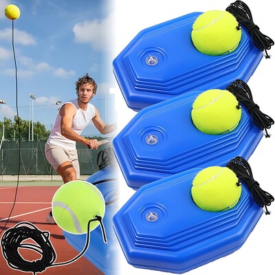 Antrenor portabil de tenis Solo Rebound Minge de tenis cu frânghie Instrument de antrenament auto-tenis pentru adulți, copii, începători