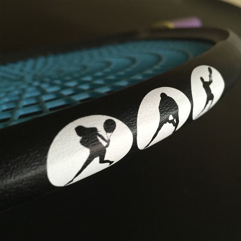 Potrepštine Zaštita od sudara Smanjenje udarca i trenja Naljepnica za zaštitu glave reketa Teniski reket Zaštitna traka Sprječava ogrebotine