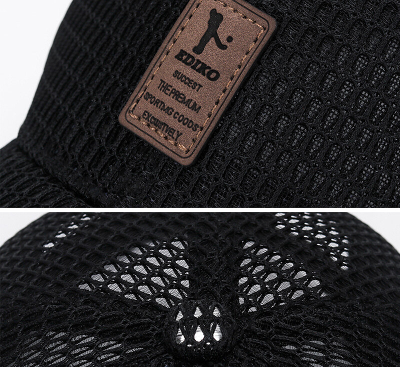 Teniska kapa Ljetna uniseks kapa s kremom za sunčanje Prozračna bejzbolska kapa s kupolom Trčanje na otvorenom Putovanje Ribolov Na plaži Sportska ležerna kapa