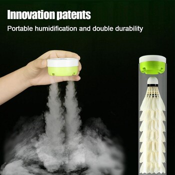 Κάλυμμα Mini Humidifier Shuttlecock Badminton που διατηρεί τα φτερά της μπάλας ενυδατωμένα 3 φορές εξοικονομήστε χρήματα