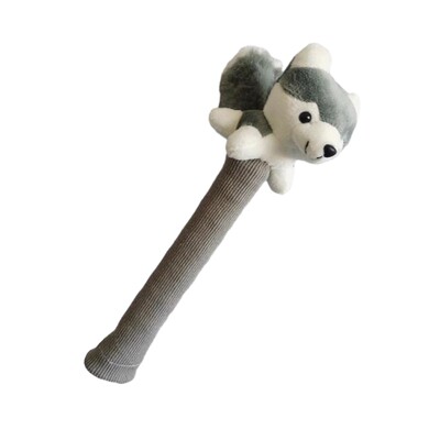 Badmintono raketės rankenos dangtelis, badmintono užvalkalas, miela dekoratyvinė pliušinė lėlė