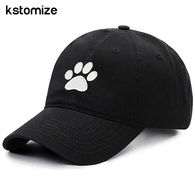 Pseća šapa, vintage, isprani pamuk, visokokvalitetni vez, tatin šešir za muškarce, žene, bejzbol kape, golf kape, kape s šiltericama Dropshipping