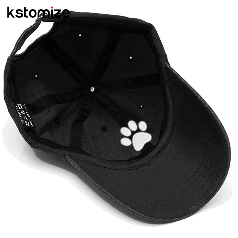 Pseća šapa, vintage, isprani pamuk, visokokvalitetni vez, tatin šešir za muškarce, žene, bejzbol kape, golf kape, kape s šiltericama Dropshipping