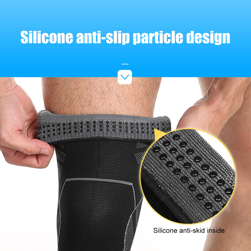 BraceTop 1 PC Rukavi za pune noge Dugi kompresijski rukavi za noge Rukavi za koljena Zaštita nogu, za muškarce Žene Košarka, artritis Biciklizam