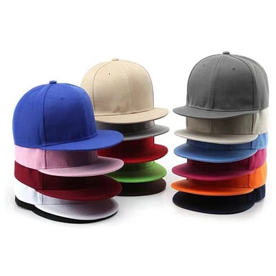 Unisex pigios hiphopo sportui prigludusios beisbolo kepuraitės tuščios „snapback“ kepurės vyrams, moteriškos, vienspalvės beisbolo kepuraitės „Gorras“