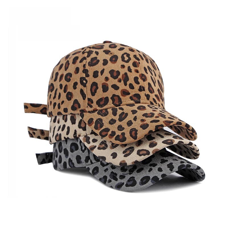 Ženska zimska kapa Leopard uzorak Samtana bejzbol kapa Muška retro snapback hip hop šešir Dodaci Pamuk Jednobojni uzorak Topli šeširi