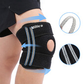 Podesivi prozračni steznik za koljeno otporan na udarce Opružna zaštita Potpora za koljena Kompresijski rukav za koljeno s bočnim stabilizatorima