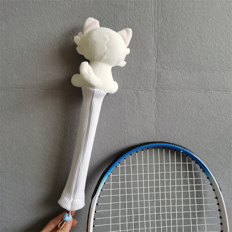 Mačka navlaka za ručku reketa za badminton Plišani štitnici za držanje lutke Poklon