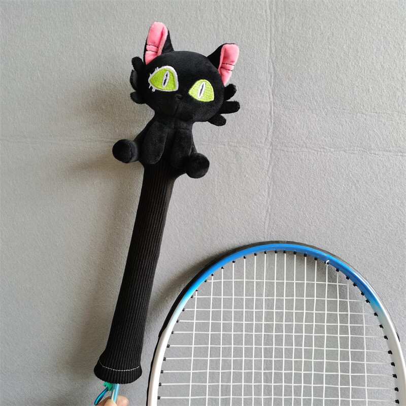 Mačka navlaka za ručku reketa za badminton Plišani štitnici za držanje lutke Poklon