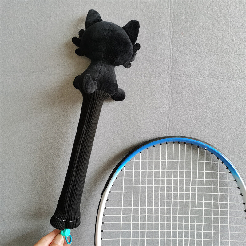 Mačka navlaka za ručku reketa za badminton Plišani štitnici za držanje lutke Poklon