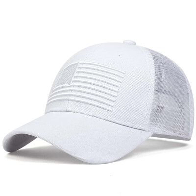Moda steagul american broderie șepci plasă de baseball primăvară și vară, în aer liber, reglabile, pălării ocazionale, pălărie cu protecție solară