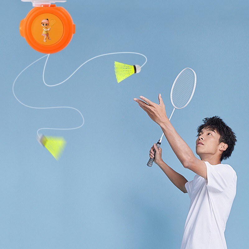 Lipnus elastingas badmintono treniruoklių rinkinys, solo badmintono treniruoklis Badmintono vieno žaidėjo atšokimo treniruočių sūpynės suaugusiems