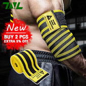 Jastučići za laktove od 120 cm Gym Man Wrap Bodybuilding Štitnik za lakat Traka Bandage Potpora Fitness Sport Zaštita za bench press【1PC】
