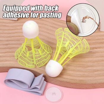 Glowing Balls Badminton Trainer Portable Badminton Practice Professional Stretch Badminton Training Tool Shuttlecock Rebound