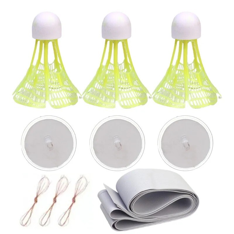 Mingi strălucitoare Antrenor de badminton, antrenament portabil de badminton, instrument profesionist de antrenament pentru badminton, volan, rebound