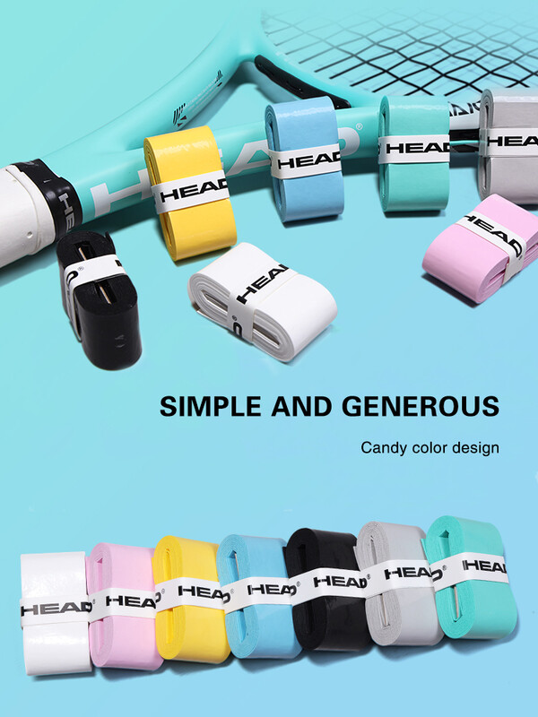 4 ks/sada HEAD Prime Tour Tennis Overgrip Protišmyková lepiaca PU páska Omotávka Rukoväť Špeciálny popruh Badmintonový tréningový potný pás