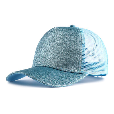 Nova ljetna svjetlucava bejzbol kapa s visokim repom za 2023. Ženska brza kapa Ležerna crno-bijela ružičasta mrežasta kapa za kamione Gorra