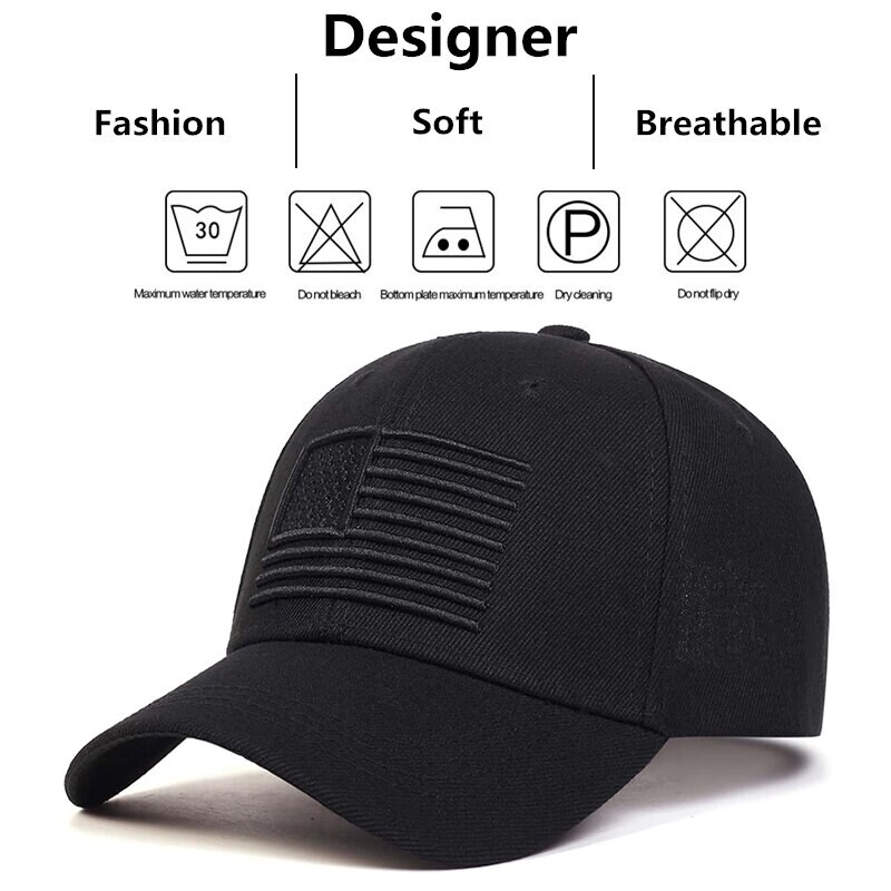 Modne bejzbolske kape s vezom američke zastave, proljeće i ljeto, podesive ležerne kape na otvorenom, šeširi za sunčanje