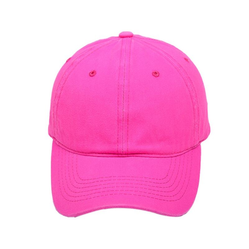 Niskoprofilna pamučna bejzbol kapa Fluorescentna neonska svijetla jednobojna krema za sunčanje Sportovi na otvorenom za Snapback Kamiondžija Tata Ha