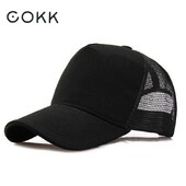 COKK bejzbolska kapa za muškarce Snapback Mesh Caps Ženske kape za muškarce Casquette Bone Casual crna podesiva šešir za sunce Kamiondžija prozračna