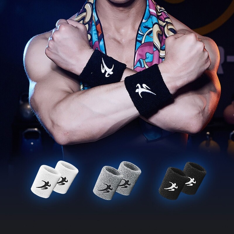 Modne narukvice za vježbanje Znojnice na zglobu Znojnice Mekane pamučne rastezljive narukvice Frotir za sportove u teretani G99D