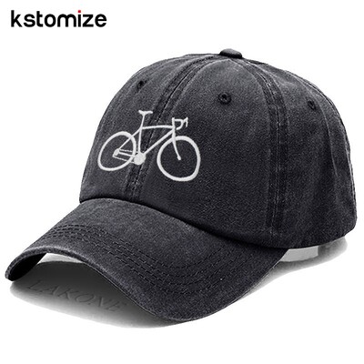 Vintage isprana pamučna visokokvalitetna bejzbol kapa s vezom za bicikliste za muškarce Žene Tatin šešir Golf kape Snapback kapa Dropshipping