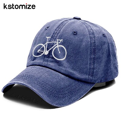 Vintage isprana pamučna visokokvalitetna bejzbol kapa s vezom za bicikliste za muškarce Žene Tatin šešir Golf kape Snapback kapa Dropshipping