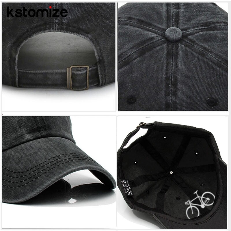 Vintage isprana pamučna visokokvalitetna bejzbol kapa s vezom za bicikliste za muškarce Žene Tatin šešir Golf kape Snapback kapa Dropshipping