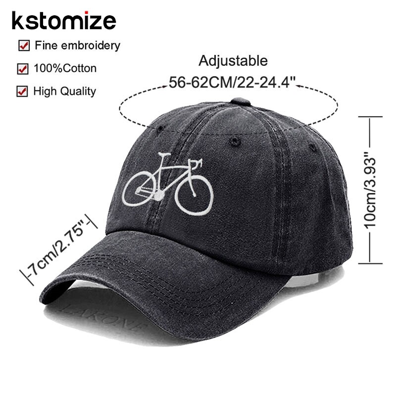 Vintage isprana pamučna visokokvalitetna bejzbol kapa s vezom za bicikliste za muškarce Žene Tatin šešir Golf kape Snapback kapa Dropshipping