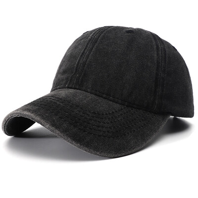 Uniszex sima baseball sapka állítható egyszínű csúcsos sapka Vintage mosott pamut Snapback sapka nőknek férfi Gorras Para Mujer