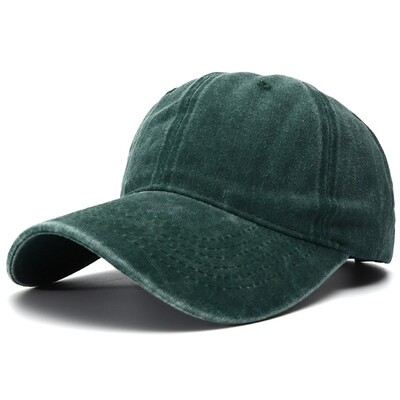 Unisex obična bejzbol kapa, podesiva jednobojna kapa sa šiljkom, vintage isprani pamučni šeširi za žene, muškarce Gorras Para Mujer