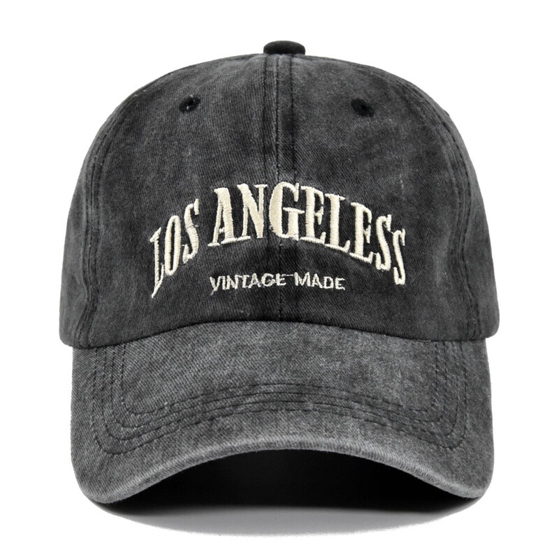 Los Angeles Baseball kapa Muškarci Žene Hip hop šeširi s izvezenim slovima Vintage Wash Pamuk Mekani šeširi sa šiltom za sunce Unisex Ležerna kapa