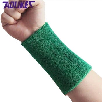 AOLIKES 1 бр. 15*7.5 Wrap Brace Support Wrap Тенис Wristband Sport Sweatband for Gym Yoga Volleyball Hand Sweet Band polsband