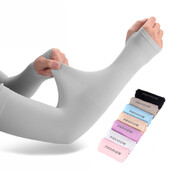 1 pāris ledus zīda saules aizsardzības roku pārsegi unisex elkoņu pārsegi āra riteņbraukšanai skriešanai makšķerēšanai braukšanai vēsas pret UV roku piedurknes