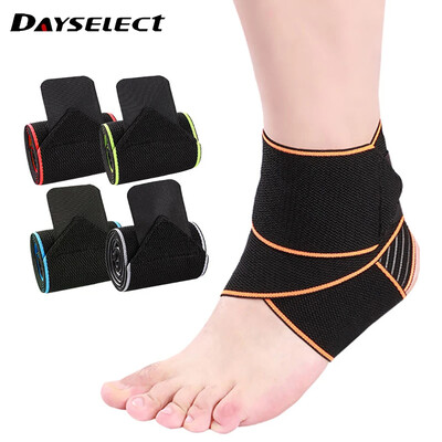 1PCS Professional Sports Ankle Strain Wraps Bandages Elastic Weave Στήριγμα αστραγάλου Προστατευτικό για μπάσκετ τρεξίματος γυμναστικής