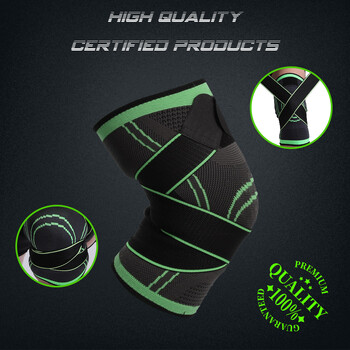 WorthWhile 1PC Sports Kneepad Ανδρικά ελαστικά μαξιλαράκια γονάτων με πίεση που υποστηρίζουν εξοπλισμό γυμναστικής Προστατευτικό μπάσκετ βόλεϊ