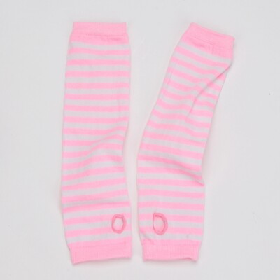 Punk zimske tople rukavice dugih rukava gotičke muške ženske pruge bez prstiju hip-hop pletene rukavice do laktova elastične vanjske toplije ruke