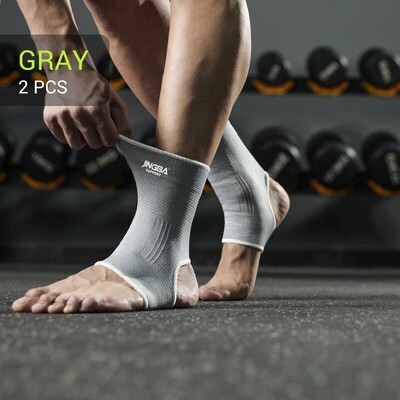1 par elastičnih prozračnih rukava za potporu gležnja jedne veličine za trčanje, košarku, biciklizam