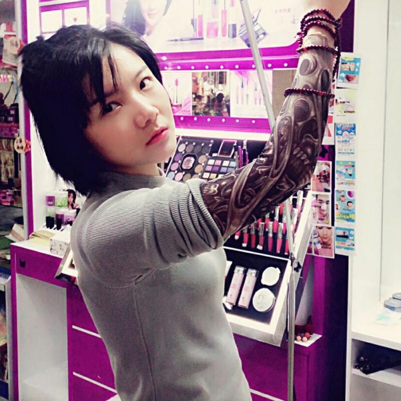 1 vnt. kvėpuojantis 3D tatuiruotės apsauga nuo UV spindulių, rankovių rankovių šildytuvai, dviračių važinėjimo nuo saulės apsauginiai dangteliai, greitai džiūstantys vasarą vėsinantys rankovės