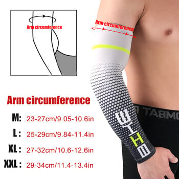 1 ζευγάρι Unisex Cycling Running Sports Sleeve Βραχίονα ψύξης Μανίκια Αντιηλιακή προστασία UV Κάλυμμα μανσέτας Προστατευτικά ελαστικά μανίκια βραχίονα Νέο