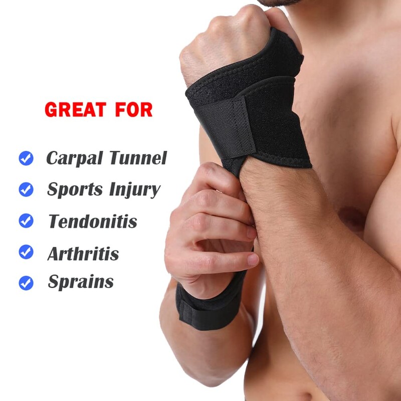 1 kom. Podesivi kompresijski omotač za zapešće Elastična potpora za zapešće za artritis i tendinitis karpalnog tunela, za ublažavanje bolova u rukama
