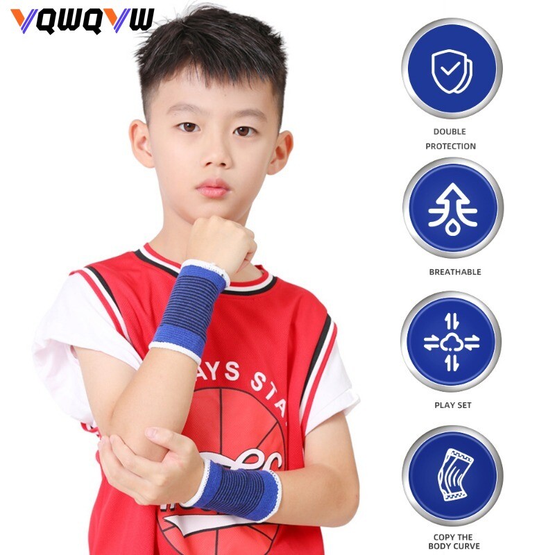 1 pereche de brățară pentru încheietura mâinii de compresie pentru băieți și fete, copii, tineri, brățară sport, mărime, echipament de protecție