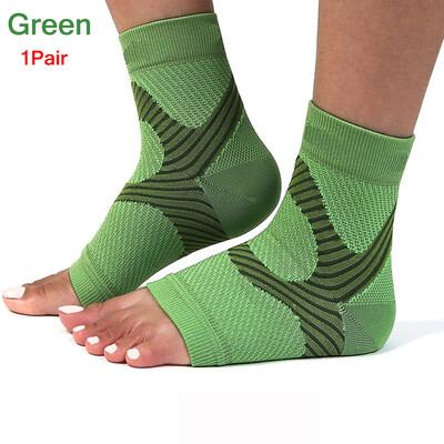 GOMOREON 1Pair Potīšu stiprinājumi Plantāra Fascīta Zeķes Sieviešu zeķes Sieviešu neiropātija Kompresijas potītes zeķes Loka atbalsta zeķes