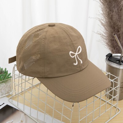 Ljetna tanka bejzbol kapa s mašnom za žene koja se brzo suši