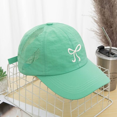 Ljetna tanka bejzbol kapa s mašnom za žene koja se brzo suši