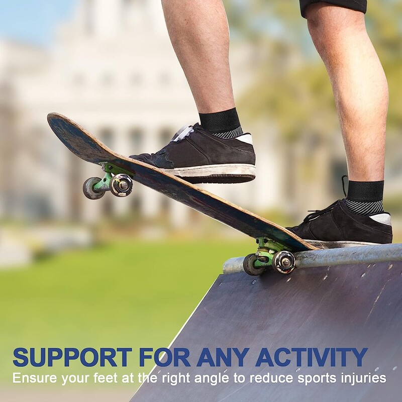 1 чифт компресионни чорапи за плантарен фасциит, опора на свода за облекчаване на болката в краката, шина за скоба за глезена, осигуряват повишено кръвообращение