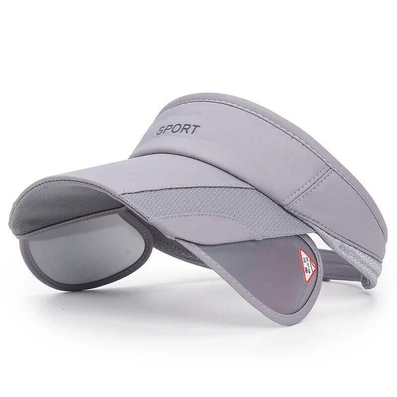 Nauja vasaros lauko sportinė laisvalaikio sportinė tuščia kepurė Vyriška žvejybai praplatinta ištraukiama briauna skrybėlė nuo saulės, moteriška