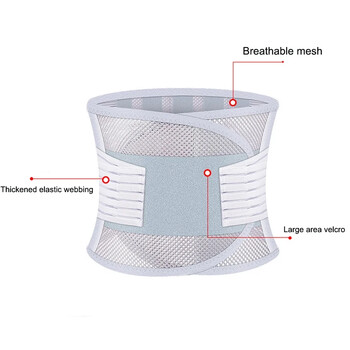 1 бр. Ортеза за гръб при болки в долната част на гърба, поддържащ колан за кръста за мъже, жени и лумбална подложка - Ергономичен дизайн за дискова херния, ишиас