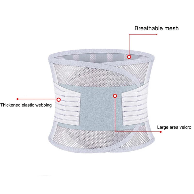 1 gab. Muguras stiprinājums sāpēm muguras lejasdaļā, vidukļa atbalsta josta vīriešiem sievietēm un jostasvietas spilventiņš - Ergonomisks dizains diska trūcei, išiass
