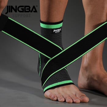 JINGBA SUPPORT 1PCS 3D Nylon Επίδεσμος Προστατευτικό Στήριξης Αστραγάλου Ποδόσφαιρο Μπάσκετ Μπάσκετ Αστραγάλος Προστατευτικό tobillera deportiva